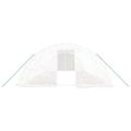 vidaXL Fóliovník s oceľovým rámom biely 50 m² 10x3x2 m