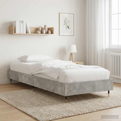 vidaXL Rám postele Betónovo sivá 80 x 200 cm Kompozitné drevo