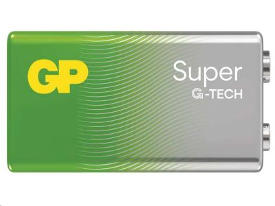 Hliníková batéria GP Super Alkalická 9V (6LR61)