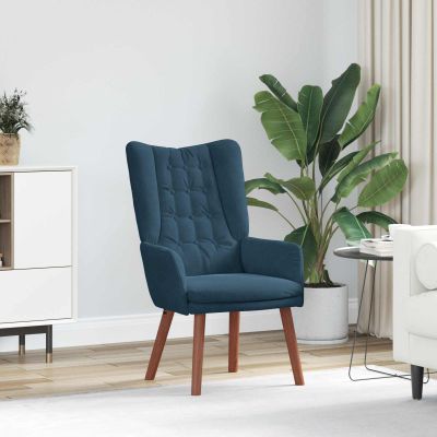 vidaXL kreslo Modrá 63 x 67 x 94 cm Zamat