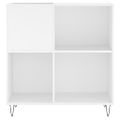 vidaXL Skrinka na platne biela 84,5x38x89 cm kompozitné drevo