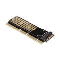 AXAGON PCEM2-1U, PCIe x16/x8/x4 - M.2 NVMe M-key slot adaptér, 1U Radic, PCIe x16/x8/x4, pro 1x M.2 SSD, NVMe M-Key, 1U