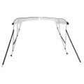 vidaXL Strieška Bimini s 3 oblúkmi a stenami 183x(137-152)x137 cm