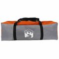 vidaXL Rodinný stan pre 10 osôb Šedá a oranžová 460 x 430 x 214 cm