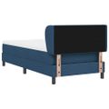 vidaXL Posteľ s pružinovým rámom Modrá 90 x 200 cm látka