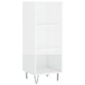 vidaXL Vysoká skrinka biela 34,5x34x180 cm spracované drevo