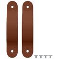 vidaXL Rukoväte na kuchyňu 2 ks Hnedá 140 x 25 x 2,3 mm PU