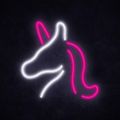 MANTA JEDNOROŽEC, LED Neon plexi dekorácia