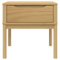 vidaXL Stolík na lampu FLORO voskovo hnedý 55x55x54cm masívna borovica