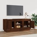 vidaXL TV skrinka hnedý dub 102x35x45 cm spracované drevo