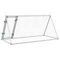vidaXL Klietka pre kurčatá strieborná 200x105x91 cm pozinkovaná oceľ