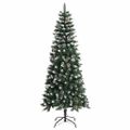 vidaXL Umelý vianočný stromček Zelená 180 cm PVC, plast a oceľ