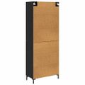 vidaXL Highboard 2 ks Čierny dub 69,5 x 34 x 180 cm Kompozitné drevo