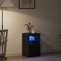 vidaXL LED komoda Čierny dub 41 x 37 x 67 cm Kompozitné drevo