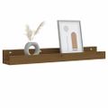 vidaXL Nástenné skrinky 2 ks medovohnedé 80x12x9 cm masívna borovica