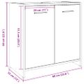 vidaXL Skrinka na umývadlo staré drevo 60x33x60 cm kompozitné drevo
