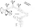 Neomounts FPMA-D1030D / Flat Screen Desk Mount (clamp)  / Silver Držák, VESA, stolní, pro 2 ploché monitory, úhloprícka 10"-24", náklon 180°, otácení 300°, rotace 180°, nosnost 14kg, stríbrný