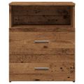 vidaXL Nočné stolíky 2 ks staré drevo 50x32x60 cm kompozitné drevo