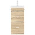 vidaXL Kúpeľňová skrinka s umývadlom Dub sonoma 42 x 40 x 84,5 cm