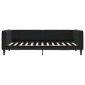 vidaXL Denná posteľ s matracom čierna 100x200 cm zamat