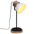 vidaXL Stolová lampa 25 W biela 17x17x50 cm E27
