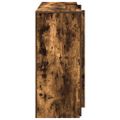 vidaXL Recepčný stôl dymový dub 180x50x103,5 cm kompozitné drevo