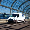 Kovové auto GLS s otváracími dverami 12 cm