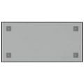 vidaXL Nástenná magnetická tabuľa čierna 60x30 cm tvrdené sklo