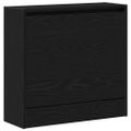 vidaXL Skriňa na topánky 60 x 21 x 57 cm Kompozitné drevo Čierny dub