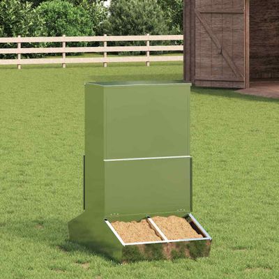 vidaXL Feeder pre prasatá Strieborná 82 x 51 x 91,5 cm