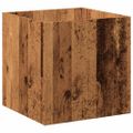 vidaXL kvetináč Old Wood 40x40x40 cm Engineered Wood