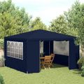vidaXL Profesionálny párty stan+bočné steny 4x4 m, modrý 90 g/m²