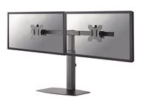 Stojan - plný pohyb - pre 2 LCD displeje - čierna - veľkosť obrazovky: 10"-27" - stolový stojan, upevniteľné na stôl