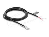 Delock - Temperature sensor cable - M4 ring terminal do obnažený drát - 1 m - cerná