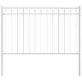 vidaXL Prvok plotu ASSEN 170 x 150 cm Oceľ Biela