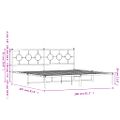 vidaXL Kovový rám postele s čelom biely 200x200 cm