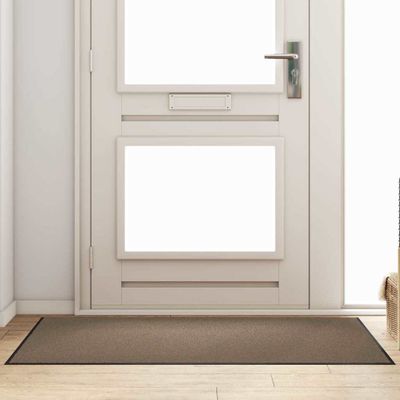vidaXL Rohož Beige a čierna 90 x 150 cm 100% polyamid