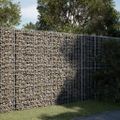 vidaXL Gabiónový kôš s krytom 1200x100x150 cm pozinkované železo