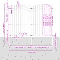 vidaXL Záhradný plot WOERDEN 240 x 215 cm Povrchovo upravená oceľ Sivá