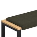 vidaXL Vankúš na lavičku Umelý semišový materiál Armádna zelená