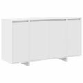 vidaXL Servírovacia skriňa Biela 135 x 41 x 75 cm Kompozitné drevo