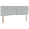 vidaXL Posteľ boxspring s matracom Svetlosivá 140 x 200 cm Zamat