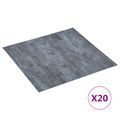 vidaXL Samo-lepiace podlahové dosky Šedý mramor 30,5 x 30,5 cm 20 ks