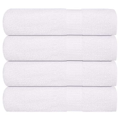 vidaXL Osušky do kúpeľne FROGN 4 ks biele 100x150 cm 360 g/m²