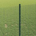 vidaXL Zvarené pletivo s podperami 50 x 1 m PVC potiahnutá oceľ Zelená