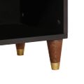vidaXL TV skrinka Hnedá 100 x 33,5 x 46 cm Masívne mango drevo
