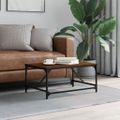 vidaXL Konferenčný stolík hnedý dub 75x50x35 cm kompozitné drevo