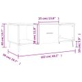 vidaXL Konferenčný stolík dymový dub 102x50x40 cm kompozitné drevo