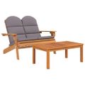 vidaXL 5-dielna záhradná sedacia súprava Adirondack akáciový masív