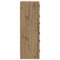 vidaXL Highboard Remeselný dub 35 x 37 x 109 cm Kompozitné drevo